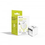 Mobile Origin UNIVERSAL Προσαρμογέας φόρτισης για φορτιστή τοίχου PW30, EU/US/UK/AU - ΛΕΥΚΟ - MO-UTRA-PW30-WHT