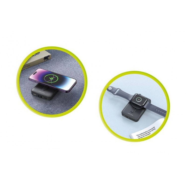 Mobile Origin Ασύρματος Φορτιστής MAGSAFE 15W Powerbank 10.000mAh, PB9 - ΜΑΥΡΟ - MO-WMP-PB9