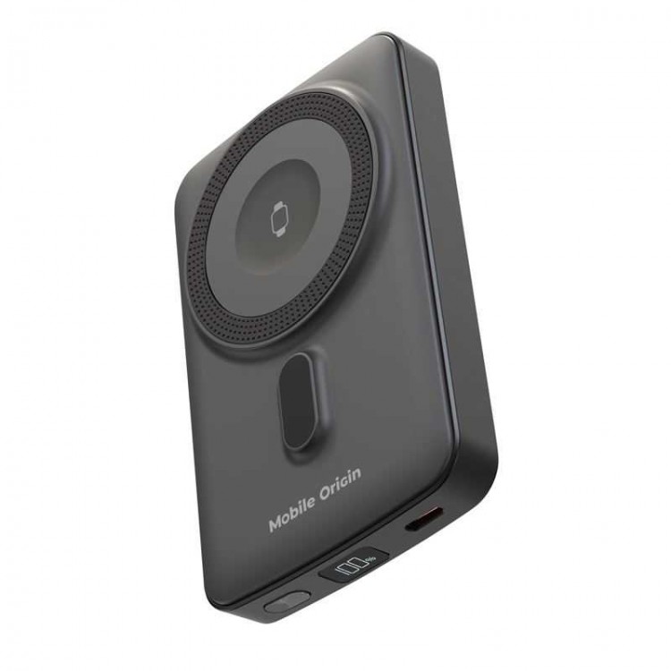 Mobile Origin Ασύρματος Φορτιστής MAGSAFE 15W Powerbank 10.000mAh, PB9 - ΜΑΥΡΟ - MO-WMP-PB9