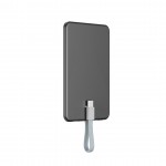 Mobile Origin Blade MAGSAFE Powerbank 3.000mAh ασύρματος Φορτιστ΄ής, με ενσωματωμένο USB-C καλώδιο - ΓΚΡΙ ΜΑΥΡΟ - PBB-3KC-GRY