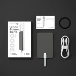 Mobile Origin Blade MAGSAFE Powerbank 3.000mAh ασύρματος Φορτιστ΄ής, με ενσωματωμένο USB-C καλώδιο - ΓΚΡΙ ΜΑΥΡΟ - PBB-3KC-GRY