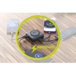 Mobile Origin 3-σε-1 Ασύρματος Φορτιστής Ταξιδιού & MAGSAFE Powerbank 10.000mAh, με Lightning και USB-C καλώδιο - ΜΑΥΡΟ - PBT-03L-BLK