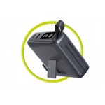 Mobile Origin 3-σε-1 Ασύρματος Φορτιστής Ταξιδιού & MAGSAFE Powerbank 10.000mAh, με Lightning και USB-C καλώδιο - ΜΑΥΡΟ - PBT-03L-BLK