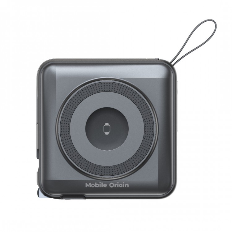 Mobile Origin 3-σε-1 Ασύρματος Φορτιστής Ταξιδιού & MAGSAFE Powerbank 10.000mAh, με Lightning και USB-C καλώδιο - ΜΑΥΡΟ - PBT-03L-BLK