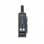 Mobile Origin 3-σε-1 Ασύρματος Φορτιστής Ταξιδιού & MAGSAFE Powerbank 10.000mAh, με Lightning και USB-C καλώδιο - ΜΑΥΡΟ - PBT-03L-BLK