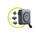 Mobile Origin 3-σε-1 Ασύρματος Φορτιστής Ταξιδιού & MAGSAFE Powerbank 10.000mAh, με Lightning και USB-C καλώδιο - ΜΑΥΡΟ - PBT-03L-BLK