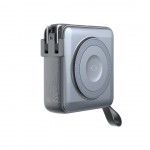 Mobile Origin 3-σε-1 Ασύρματος Φορτιστής Ταξιδιού & MAGSAFE Powerbank 10.000mAh, με Lightning και USB-C καλώδιο - ΓΚΡΙ - PBT-03L-GRY