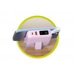 Mobile Origin 3-σε-1 Ασύρματος Φορτιστής Ταξιδιού & MAGSAFE Powerbank 10.000mAh, με Lightning και USB-C καλώδιο - ΡΟΖ - PBT-03L-PNK