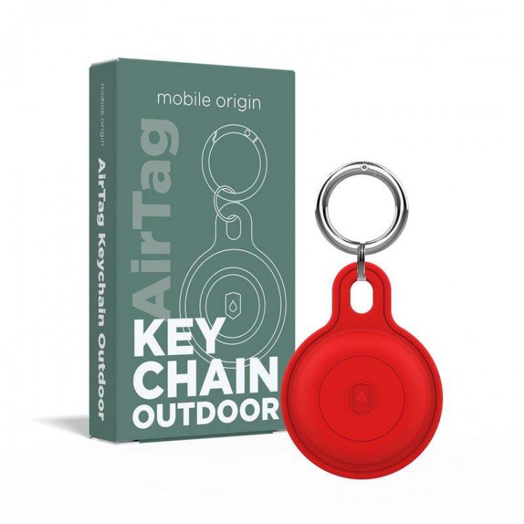 Mobile Origin Outdoor KeyChain για Apple Airtag - ΚΟΚΚΙΝΟ - FRL-ATOD-RED