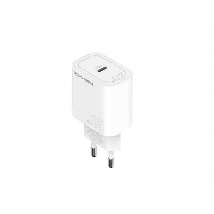 Mobile Origin 20W PD Φορτιστής τοίχου MO11, 1X USB-C , EU - ΛΕΥΚΟ - FRL-PD20W-MO11