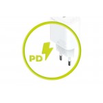 Mobile Origin 20W PD Φορτιστής τοίχου MO11, 1X USB-C , EU - ΛΕΥΚΟ - FRL-PD20W-MO11