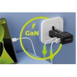 Mobile Origin Travel Φορτιστής ταξιδίου τοίχου 35W, UNIVERSAL - EU/US/UK/AU - ΜΑΥΡΟ - MO-PW25-BLK