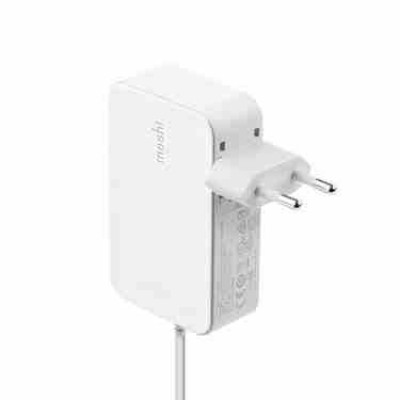 MOSHI ProGeo USB-C Γνήσιος Φορτιστής για Apple MacBook USB-C (65W) με EU Adaptor - Λευκό - MO-99MO022147