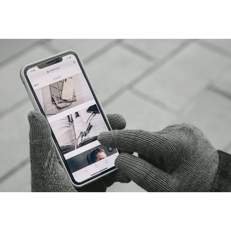 MOSHI Digits Touchscreen γάντια για Smartphones, PDA, Tablets - ΓΚΡΙ - Μέγεθος SMALL/MEDIUM - MO-99MO065011