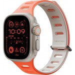 NATIVE UNION Active Μαγνητικό λουράκι Double-Sided Reversible Silicone για Apple Watch SERIES 11/10(42mm) , 9/8/7 (41mm) , 6/SE/5/4 (40mm) , 3/2/1 (38mm) - ΠΟΡΤΟΚΑΛΙ/ΜΠΕΖ (OXYFIRE) - NU-ACTBAND-AW-S-OXYS