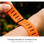 NATIVE UNION Active Μαγνητικό λουράκι Double-Sided Reversible Silicone για Apple Watch SERIES 11/10(42mm) , 9/8/7 (41mm) , 6/SE/5/4 (40mm) , 3/2/1 (38mm) - ΠΟΡΤΟΚΑΛΙ/ΜΠΕΖ (OXYFIRE) - NU-ACTBAND-AW-S-OXYS