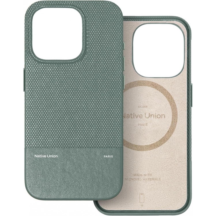 Θήκη NATIVE UNION MagSAfe (RE) Classic για Apple iPhone 16 6.1 2024 - SLATE ΠΡΑΣΙΝΟ - RECLA-GRN-NP24