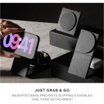 NATIVE UNION Rise 2-σε-1 Qi2 15W Αναδιπλούμενη Mαγνητική Βάση MagSafe Ασύρματης Φόρτισης - ΜΑΥΡΟ - NU-RS-2IN1-BLK