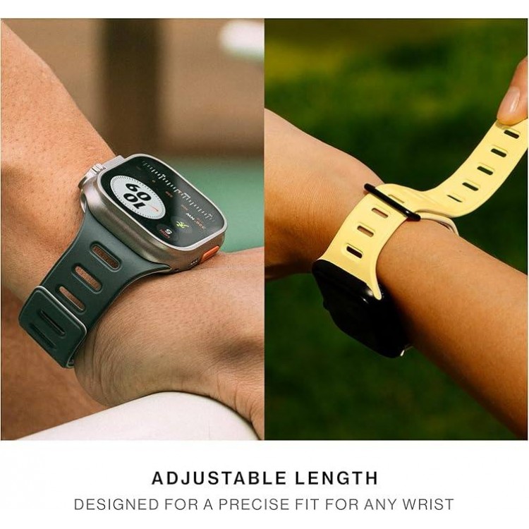 NATIVE UNION Active Μαγνητικό λουράκι Double-Sided Reversible Silicone για Apple Watch SERIES 11/10(42mm) , 9/8/7 (41mm) , 6/SE/5/4 (40mm) , 3/2/1 (38mm) - ΠΟΡΤΟΚΑΛΙ/ΜΠΕΖ (OXYFIRE) - NU-ACTBAND-AW-S-OXYS