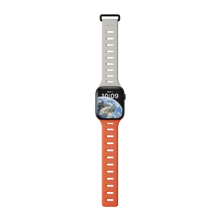 NATIVE UNION Active Μαγνητικό λουράκι Double-Sided Reversible Silicone για Apple Watch SERIES 11/10(42mm) , 9/8/7 (41mm) , 6/SE/5/4 (40mm) , 3/2/1 (38mm) - ΠΟΡΤΟΚΑΛΙ/ΜΠΕΖ (OXYFIRE) - NU-ACTBAND-AW-S-OXYS