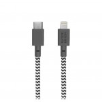 NATIVE UNION ECO Belt Καλώδιο USB-C σε Lightning, 1.2μ. - Zebra - NU-BELT-KV-CL-ZEB-2