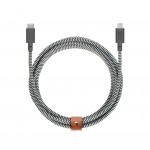 NATIVE UNION ECO Belt Καλώδιο USB-C σε Lightning, 1.2μ. - Zebra - NU-BELT-KV-CL-ZEB-2