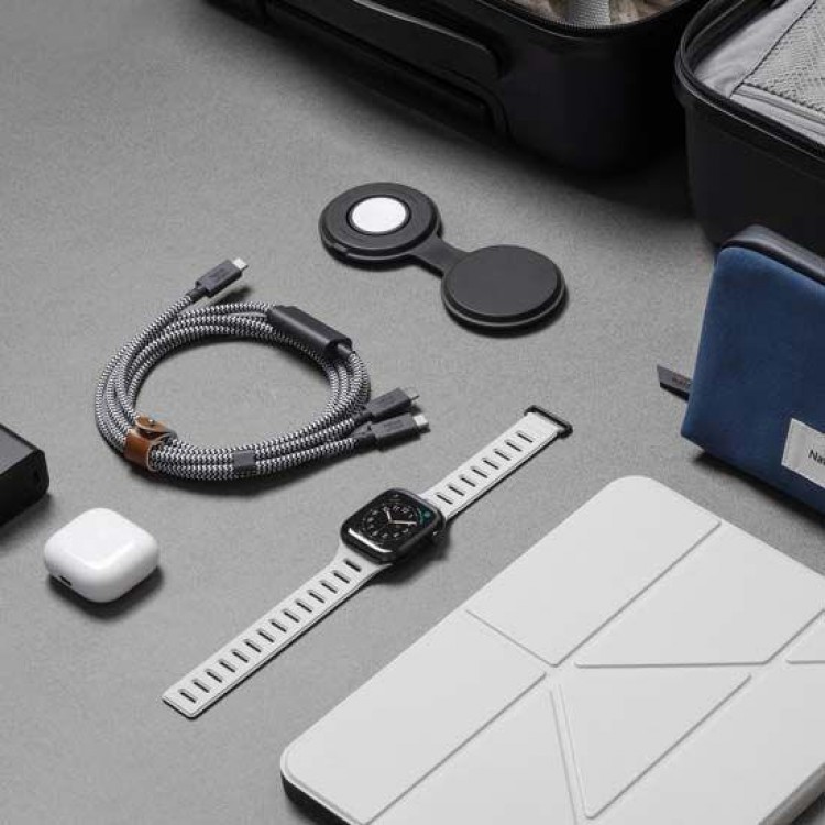 NATIVE UNION ECO DuPont™ Kevlar® fiber Belt 2-σε-1 Καλώδιο USB-C σε USB-C 140W, 2.0μ. - Zebra - NU-BELT-C-2C-ZEB