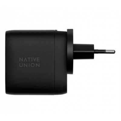 NATIVE UNION Fast GaN οικιακός φορτιστής PD 2x Type-C 67W EU - ΜΑΥΡΟ - NU-FAST-PD67-BLK-INT