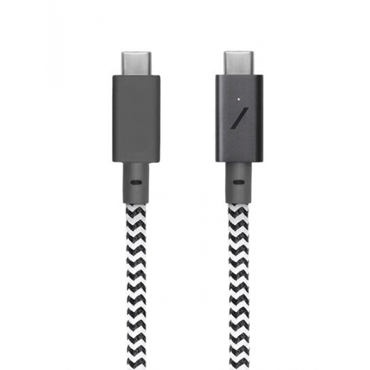 NATIVE UNION ECO Belt Καλώδιο USB-C σε USB-C 240W, 2.4μ. - Zebra - NU-BELT-PRO2-ZEB-NP