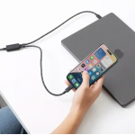 NATIVE UNION ECO DuPont™ Kevlar® fiber Belt 2-σε-1 Καλώδιο USB-C σε USB-C 140W, 2.0μ. - Zebra - NU-BELT-C-2C-ZEB