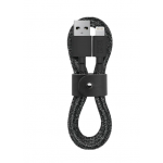 NATIVE UNION ECO Belt Καλώδιο USB-A σε Lightning, 1.2μ. - ΜΑΥΡΟ - NU-BELT-L-CS-BLK-2-N