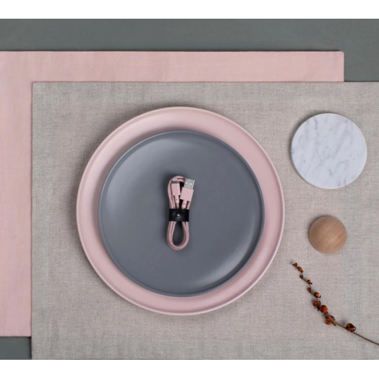 NATIVE UNION ECO Belt Καλώδιο USB-A σε Lightning, 1.2μ. - ΜΑΥΡΟ - NU-BELT-L-CS-BLK-2-N