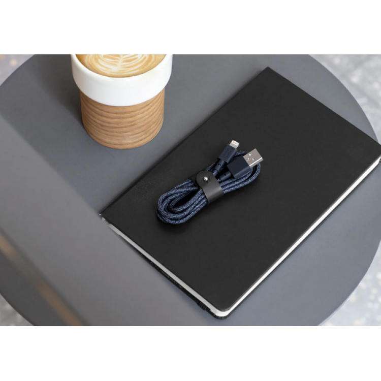 NATIVE UNION ECO Belt Καλώδιο USB-A σε Lightning, 1.2μ. - ΜΑΥΡΟ - NU-BELT-L-CS-BLK-2-N