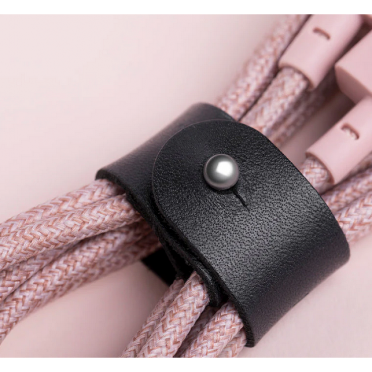 NATIVE UNION ECO Belt Καλώδιο USB-A σε Lightning, 1.2μ. - ΜΑΥΡΟ - NU-BELT-L-CS-BLK-2-N