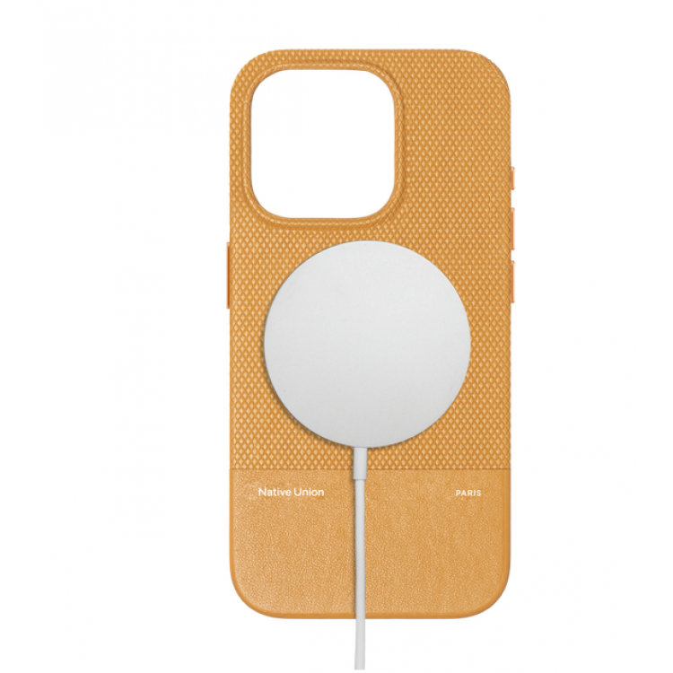 Θήκη NATIVE UNION MagSAfe (RE) Classic για Apple iPhone 16 6.1 5G 2024 - Kraft ΚΙΤΡΙΝΟ - NU-RECLA-KFT-NP24