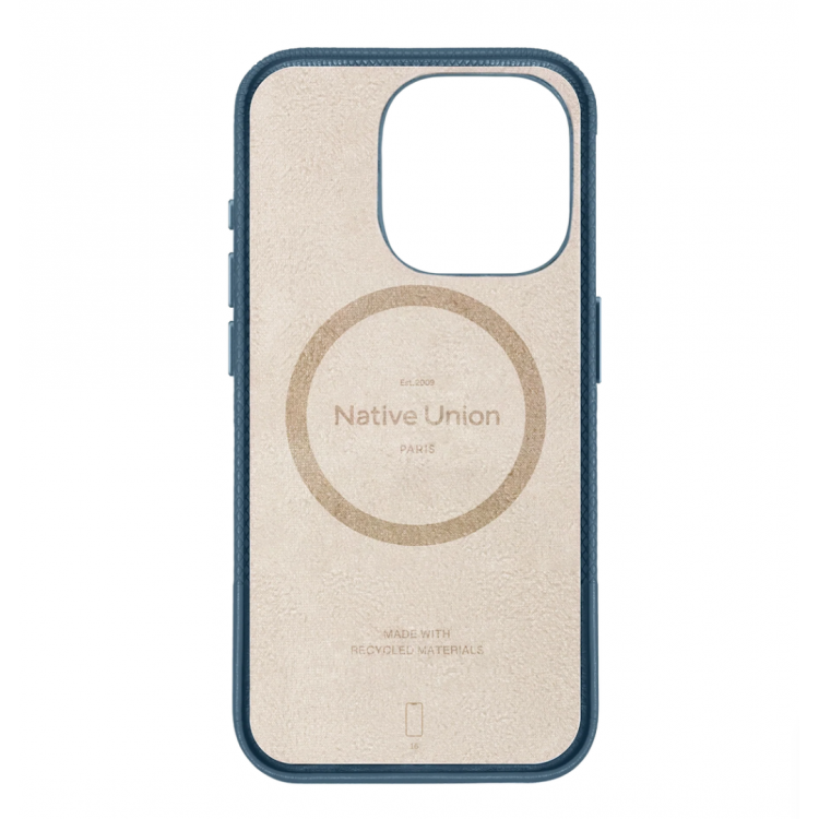 Θήκη NATIVE UNION MagSAfe (RE) Classic για Apple iPhone 16 6.1 5G 2024 - NAVY ΜΠΛΕ - NU-RECLA-NAV-NP24