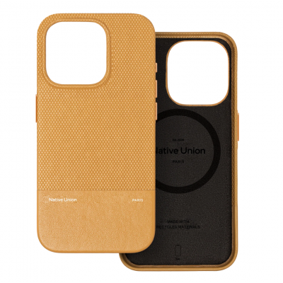 Θήκη NATIVE UNION MagSAfe (RE) Classic για Apple iPhone 16 Pro MAX 6.9 5G 2024 - KRAFT ΚΙΤΡΙΝΟ - NU-RECLA-KFT-NP24PM