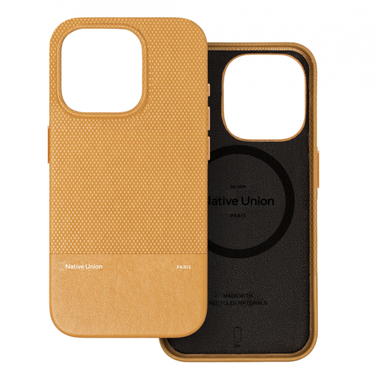 Θήκη NATIVE UNION MagSAfe (RE) Classic για Apple iPhone 16 Pro MAX 6.9 5G 2024 - KRAFT ΚΙΤΡΙΝΟ - NU-RECLA-KFT-NP24PM