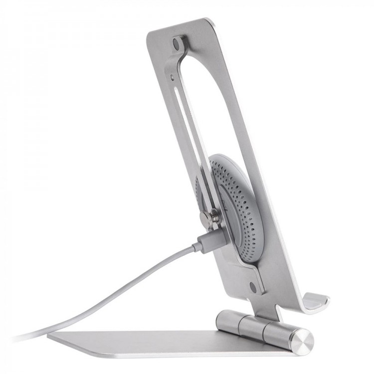 Nillkin Ασύρματη Βάση Φόρτιστης Αλουμινίου Qi 15W Fast Charge Edition για Smartphones - Silver - NKT01