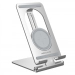 Nillkin Ασύρματη Βάση Φόρτιστης Αλουμινίου Qi 15W Fast Charge Edition για Smartphones - Silver - NKT01