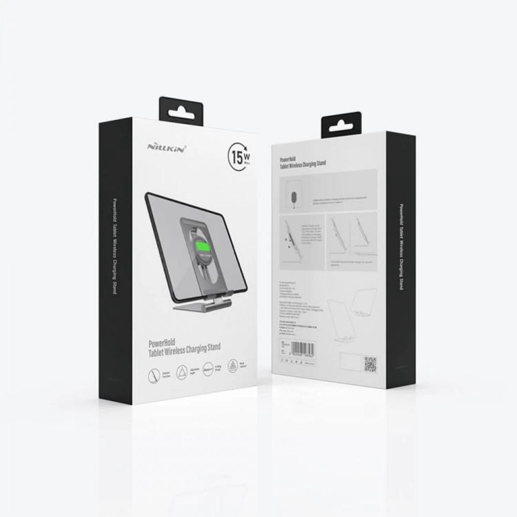 Nillkin Ασύρματη Βάση Φόρτιστης Αλουμινίου Qi 15W Fast Charge Edition για Smartphones - Silver - NKT01