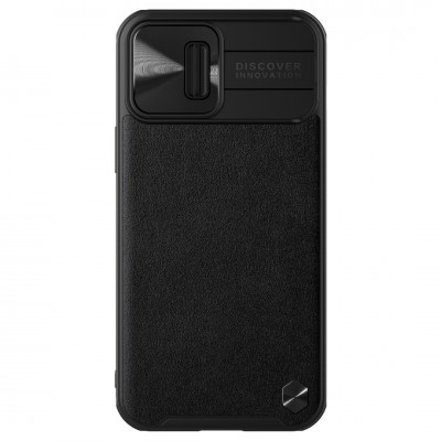 Θήκη NILLKIN CamShield ΔΕΡΜΑΤΙΝΗ για Apple iPhone 13 Pro Max 6.7 - ΜΑΥΡΟ - NLK379BLK