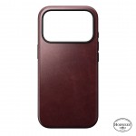 NOMAD θήκη δερμάτινη Modern Horween MagSafe για Apple iPhone 17 PRO 6.3 2025 - burgundy ΚΑΦΕ - NM011857858