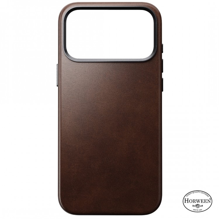 NOMAD θήκη δερμάτινη Traditional Horween MagSafe για Apple iPhone 17 PRO MAX 6.9 2025 - rustic ΚΑΦΕ - NM011918858