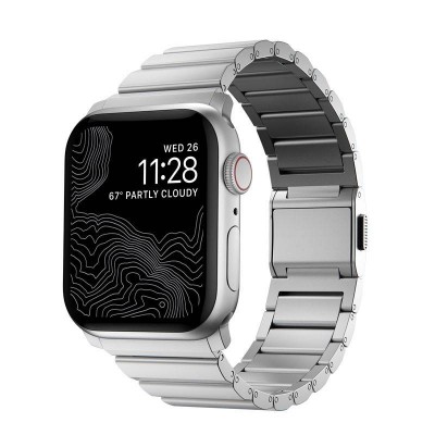 Nomad Aluminum BAND Strap Bracelet for Apple Watch SERIES - 42mm-44mm-45mm-49mm - Silver - NM01328285 