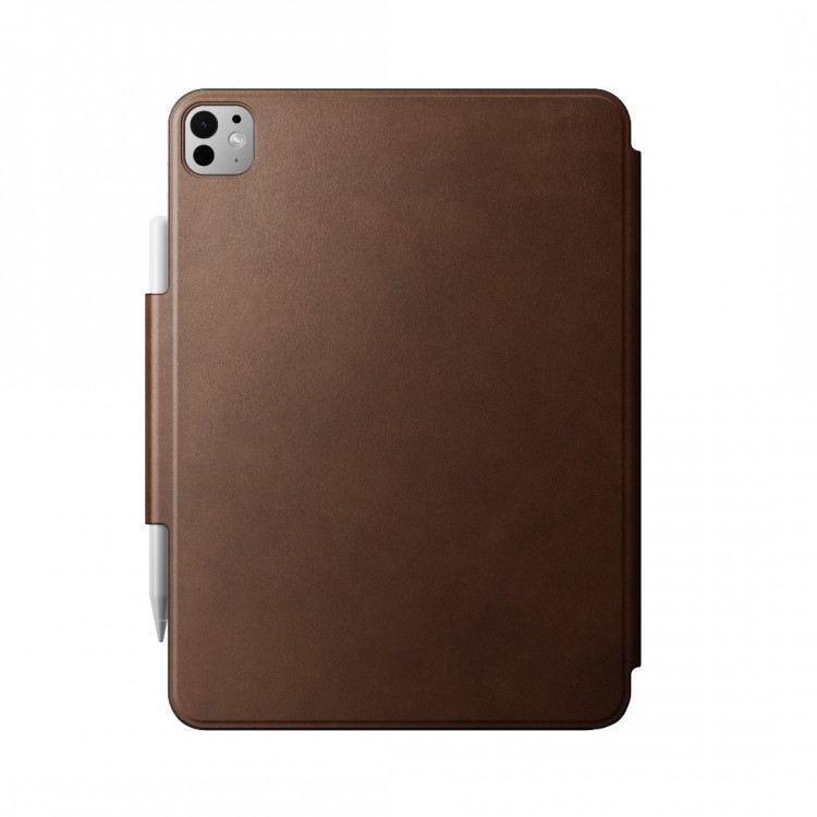 NOMAD θήκη δερμάτινη Magnetic Pencil Folio Plus για Apple iPad Pro 11" M4 (2024 - 5th gen - M4) - ΚΑΦΕ - NM013305858