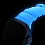 NOMAD Rocky Limited Edition Point Sport Band FKM rubber Strap ΑΔΙΑΒΡΟΧΟ για Apple Watch SERIES 4,5,6,SE,8,9 & ULTRA 1/2/3, APPLE watch Series 10 - 42/44/45/46/49mm - Icy ΜΠΛΕ Glow / ΜΑΥΡΟ - NM014445858