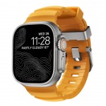 NOMAD Rocky Point Sport Band FKM rubber Strap ΑΔΙΑΒΡΟΧΟ για Apple Watch SERIES 4,5,6,SE,8,9 & ULTRA - 42mm-44mm-45mm-49mm - Sol ΚΙΤΡΙΝΟ - NM013602858