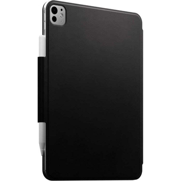 NOMAD θήκη δερμάτινη μαγνητική Pencil Folio, με μαγνητικό κλείσιμο και multi-angle βάση για Apple iPad Pro 11" (2024 - 5th gen - M4) - ΜΑΥΡΟ - NM013299858