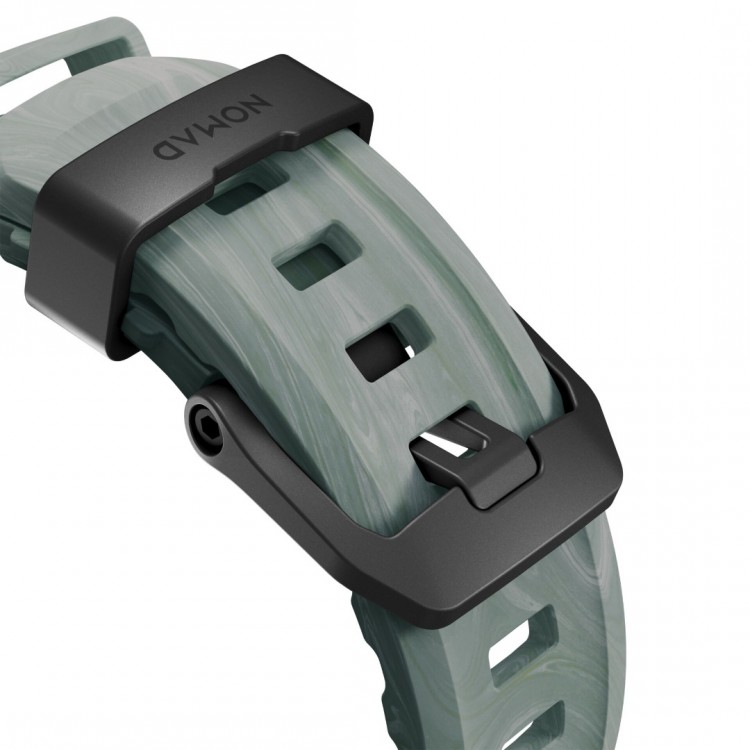 NOMAD Rocky Limited Edition Point Sport Band FKM rubber Strap ΑΔΙΑΒΡΟΧΟ για Apple Watch SERIES 4,5,6,SE,8,9 & ULTRA 1/2/3, APPLE watch Series 10 - 42/44/45/46/49mm - Sierra Stone / ΑΣΗΜΙ - NM009865858